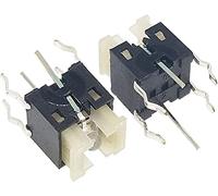 JFQOWCMP Interruttori Microinterruttori 10PCS / Set YT2182 6 * 7 MM SMT Interruttore a Pulsante tattile con Interruttore di ripristino microinterruttore LED a 5 Colori(Green)