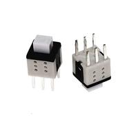 JFQOWCMP Microinterruttore 1000 Pezzi 5.8 * 5.8mm Kit microinterruttore di Alimentazione tattile Push autobloccante 2 3 Interruttori a Pulsante a 6 Pin 5.8x5.8(3 UK)