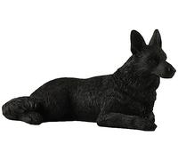 JFSM INC. Statuetta di pastore tedesco nero, 15,2 cm, regalo per gli amanti dei cani, colore: nero