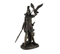 JFSM INC Veronese Design Athena - Statua della dea greca della saggezza e della guerra con gufo