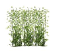JFUTD Pianta di bambù, decorazione da parete divisoria in bambù artificiale, for interni ed esterni, giardino, ristorante, grandi piante finte di bambù verde,(40 Bamboo,1.5m/4.9ft Tall)