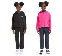 Diadora JG. Tracksuit HD FZ Gloss, Black, M Bambine e Ragazze