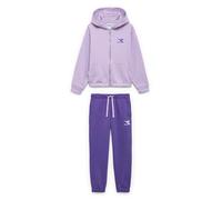 Diadora JG. Tracksuit HD FZ Gloss, Passion Flower/Purple Rose, S Bambine e Ragazze