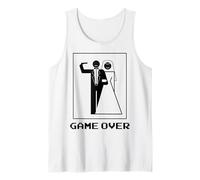 JGA Matrimonio Sposo Divertente Game Over Canotta