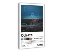 JGACBHE Odesza, poster su tela, decorazione artistica da parete, stampa per soggiorno, camera da letto, 30 x 45 cm