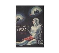JGACBHE Poster su tela di George Orwell del 1984, decorazione per camera da letto, ufficio, stanza, regalo, 20 x 30 cm