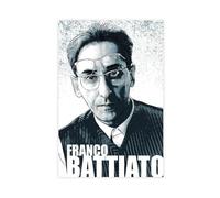 JGACBHE Poster su tela, motivo: Franco Battiato, decorazione per camera da letto, ufficio, camera da letto, regalo, 30 x 45 cm