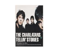 JGAIEWC Poster su tela, motivo: The Charlatans, decorazione artistica da parete per soggiorno e camera da letto, 40 x 60 cm