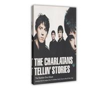 JGAIEWC Poster su tela, motivo: The Charlatans, decorazione per camera da letto, ufficio, camera da letto, regalo, 30 x 45 cm