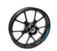 JGANRF per NC700 NC700S NC700X Decalcomanie per Ruote Moto Adesivi per Cerchioni per Pneumatici Applique Riflettente