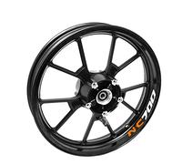 JGANRF per NC700 NC700S NC700X Decalcomanie per Ruote Moto Adesivi per Cerchioni per Pneumatici Applique Riflettente