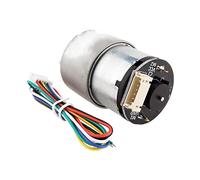 JGB37-520 Encoder DC Geared Motor, 6V 12V 24V with XH2.54-6PIN Terminal Connector, High Torque DIY Electric Lock & Automatic Feeder Gear Motor(12v Motor,0.000912037)