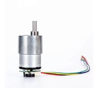 JGB37-520 Motore a ingranaggi CC 3V 6V 12V 24V Encoder Hall Modello fai da te for misurazione della velocità dell'auto autobilanciante(Motor With Bracket,6V 38rpm)