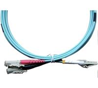 JGFDHKY E2000 Fiber Optic Patch Cord Duplex 1M-100M OM3 OM4 LC FC ST(3-m 10pcs,E2000-SC OM4)
