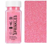 JGFWAT Granelli di zucchero 100g, decorazioni per torte, guarnizioni per gelato e decorazioni per biscotti, accessori per matrimoni, compleanni, feste di Halloween e Natale (Rosa)