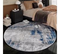 JGGXHM Tappeti di lusso leggeri a pelo corto per camera da letto, soggiorno, stile nordico, decorazione, tappeto rotondo, tappeto morbido per la casa, tappetino da salotto (70 cm)