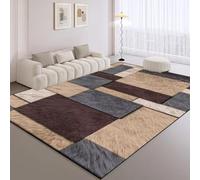 JGGXHM Tappeti di lusso leggeri in stile classico, grandi tappeti per soggiorno, tappeti decorativi antiscivolo per camera da letto, tappetini lavabili per tavolini da caffè 120x150cm