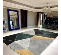 JGGXHM Tappeti geometrici di grandi dimensioni, decorazione per il soggiorno, tappeti pieghevoli lavabili per la camera da letto, salotto, tappetino morbido 90x130cm