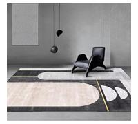 JGGXHM Tappeti nordici geometrici per soggiorno, decorazione per la casa, area divano, grandi tappeti per camera da letto, tappetini corti in velluto antiscivolo lavabili (50x100 cm)