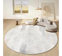 JGGXHM Tappeti rotondi leggeri di lusso per soggiorno, arredamento moderno e minimalista per camera da letto, tappeto per studio di grandi dimensioni, tappetino antiscivolo (190 cm)