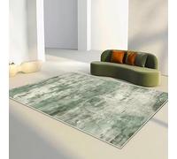 JGGXHM Tappeto antiscivolo astratto verde per camera da letto, grande area, tappeti laterali per divano, per soggiorno, morbido tappetino da salotto (60x110 cm)