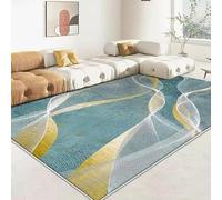 JGGXHM Tappeto di lusso grigio per soggiorno, moderno, grande, decorazione per camera da letto, morbidi e soffici tappetini per guardaroba lavabili (120x180 cm)