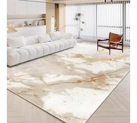 JGGXHM Tappeto di lusso in marmo bianco per soggiorno, decorazione nordica in oro, tappeto per la casa, tappetini antiscivolo lavabili per camera da letto 45x70cm