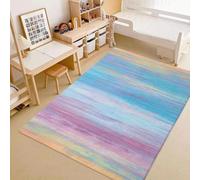 JGGXHM Tappeto moderno e semplice con motivo colorato per l'arredamento del soggiorno, divano, comodino, morbido tappeto, tavolino da salotto 40x70cm