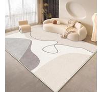 JGGXHM Tappeto per soggiorno in stile semplice, moderno, decorazione per la casa, divano, grande tappeto per camera da letto, guardaroba, tappetino antiscivolo lavabile (180x210 cm)