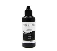JGHFReW 100 ml di ricarica del pigmento inchiostro compatibile con designjet 500 510 800 800ps 500ps 510ps 100 110 70 più k5300 k5400 k8600 stampanti adatta ai modelli 82 10 11 18 88(Black)