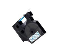 JGHFReW 12mm Black on White Label Tape 45013 Compatibile con etichetta 160 280 Colorpop Label Maker Works con D1 45013 45018 Cartuccia per latichetta(Blue on Clear)