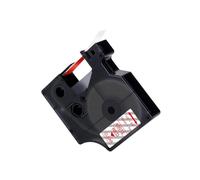 JGHFReW 12mm Black on White Label Tape 45013 Compatibile con etichetta 160 280 Colorpop Label Maker Works con D1 45013 45018 Cartuccia per latichetta(Red on Clear)