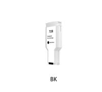 JGHFReW 1SET 130ml 300 ml Cartuccia di inchiostro compatibile per DesignJet T730 Serie 728 Sostituzione della stampante(300ML-Matte Black)
