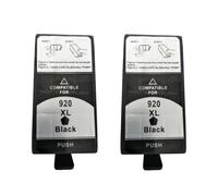 JGHFReW Cartucce a inchiostro da 920xl Sostituzione compatibile con OfficeJet 6500 6500A 6000 7000 7500 7500A E709 E710 Stampanti funziona come set di inchiostro completo(2PK BK)