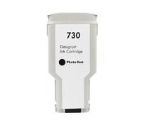 JGHFReW Cartuccia a inchiostro compatibile da 300 ml per 730 730 DesignJet T1600DR T1700 T1600 T1700DR P2V69A P2V70A T2600 T2600D stampanti funziona con modelli simili(300ml-PBK)