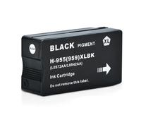 JGHFReW Cartuccia di inchiostro compatibile 955xl per 955xl Works with OfficeJet Pro 7720 7730 7740 8210 8218 8710 8715 8718 8720 8730 8740 Stampanti(1PCS Black)