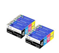 JGHFReW Cartuccia di inchiostro compatibile SJIC22P per TM-C3500 C3500 Etichetta Sostituzione della stampante per C33S020577 SJIC22P (K) Cartuccia a inchiostro di pigmento Europa(SJIC22P 4Color 2set)