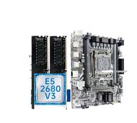 JGHFReW Combo Scheda Madre X99 con processore Xeon E5 2680 V3 e RAM ECC M.2 DDR4 da 16 GB a Doppio Canale 2133 MHz per la Costruzione di PC