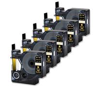 JGHFReW Nastro etichette compatibili da 5pk per d1 45024 nastro standard 12mm x 7m su nero opere con etichetta 100 120p 150 produttori di etichette