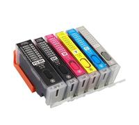 JGHFReW Set di cartucce di inchiostro ricaricabile BCI-350 BCI-351 5 Color Pack funziona con MG5430 MG5530 MG5630 IP7230 MX923 IX6830 Alternativa compatibile con stampanti(6COLOR)