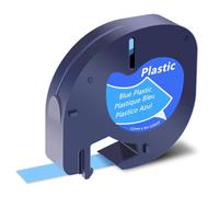 JGHFReW Tessuto di carta per etichetta in plastica bianca da 12 mm compatibile per LT-100H Labelmaker 200b QX50 91331 16952 200b(Blue plastic)