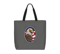 JGHHOUN American Bald Eagle Print Donne Uomini Extra Large Organizer Bag Borsa a Spalla Tote Leggero Casual Ecologico