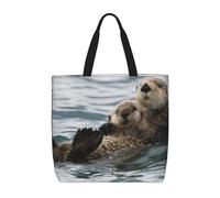 JGHHOUN Animali che nuotano nell'oceano stampa donne uomini borsa organizer extra large borsa a tracolla tote leggero casual ecologico