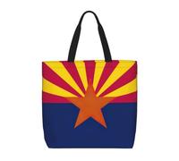 JGHHOUN Arizona State Flag Print Donne Uomini Extra Large Organizer Bag Borsa a Spalla Tote Leggero Casual Ecologico