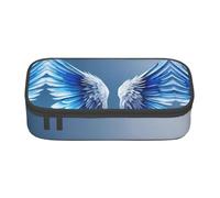 JGHHOUN Astuccio grande con ali d'angelo, per adolescenti, per studenti, scuola, viaggi, cancelleria essenziale