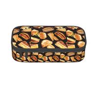 JGHHOUN Astuccio grande con stampa di panini al formaggio, per adolescenti, studenti, scuola, viaggi, cancelleria essenziale