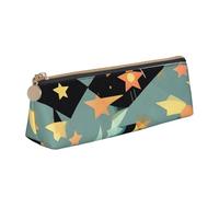 JGHHOUN Atomic Stars - Astuccio in pelle con stampa retrò con cerniera, per studenti e adolescenti