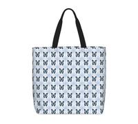 JGHHOUN Blue Butterfly Print - Borsa organizer da donna e uomo, extra large, leggera, casual, ecologica