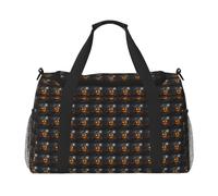 JGHHOUN Borsa a mano versatile con stampa di zucca di Halloween, leggera, pieghevole, da viaggio, campeggio, pesca