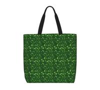 JGHHOUN Borsa a tracolla con stampa di foglie e piante di erbe aromatiche da uomo extra large borsa a tracolla leggera casual ecologica